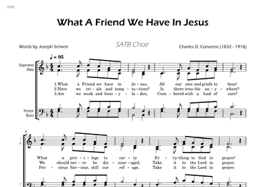 What A Friend We Have In Jesus - SATB Choir (arr. César Madeira)