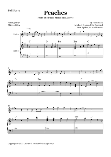 Peaches (arr. Márcio Silva)
