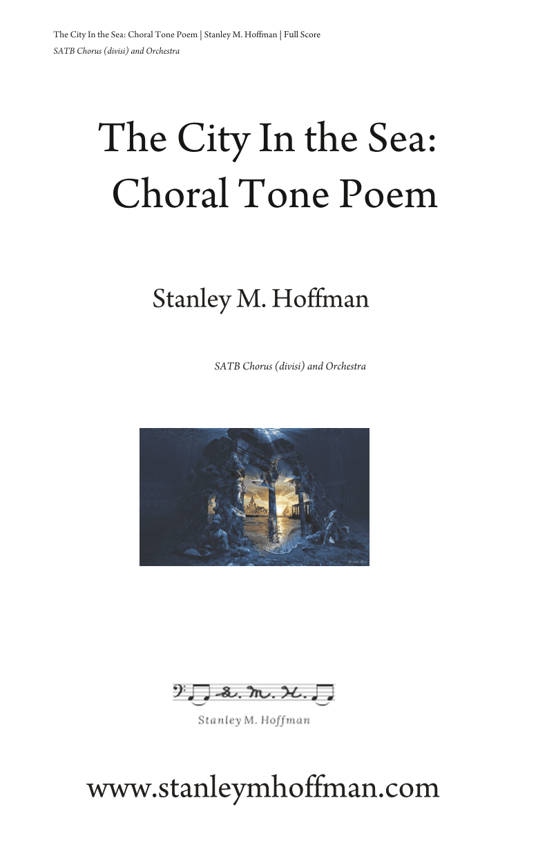 The City In the Sea: Choral Tone Poem - Full Score & Parts