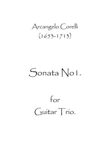 Sonata No.1 (arr. Spence Bundy)