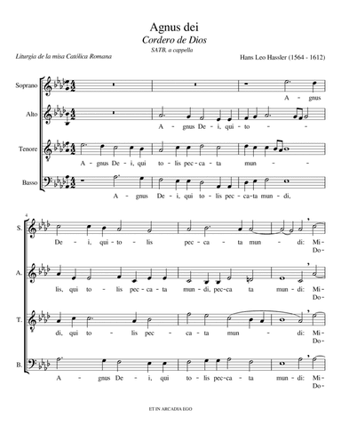 Agnus Dei (arr. José Cordonero)
