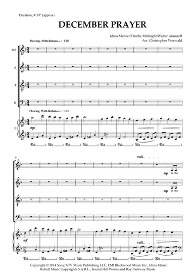 December Prayer (arr. Christopher Wormald)