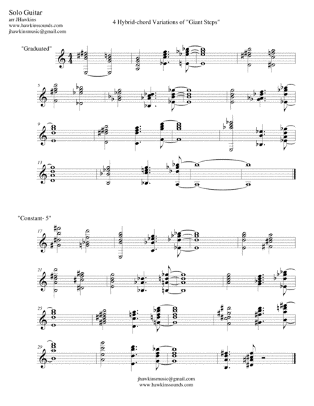 Giant Steps (arr. Jonathan Hawkins)