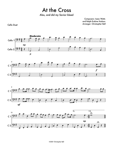 At the Cross - Cello Duet (arr. Christopher Bell)