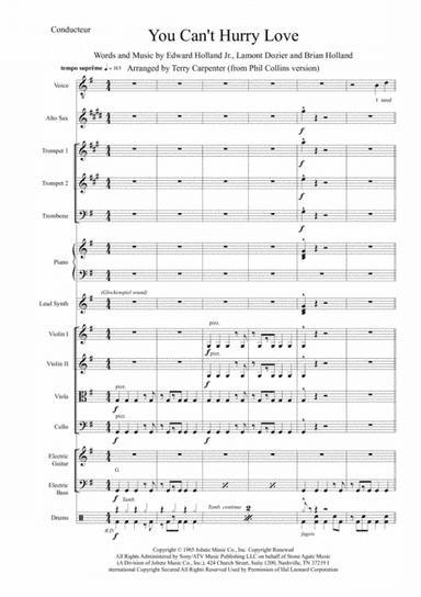 You Can't Hurry Love (arr. Terry Carpenter)