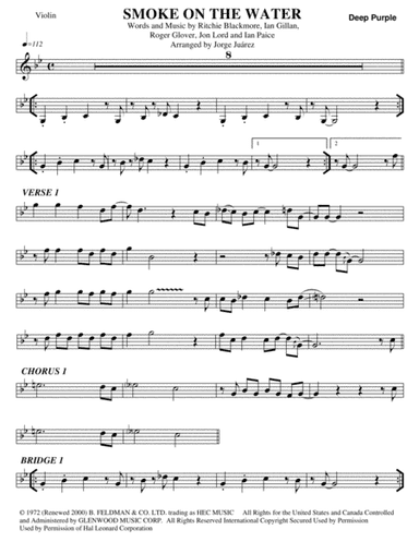 Smoke On The Water (arr. Jorge Juárez)