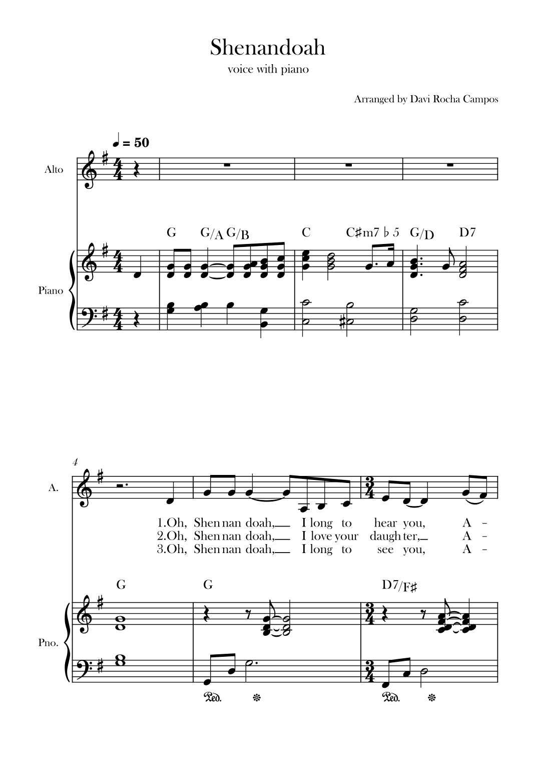 Shenandoah (arr. Davi Rocha Campos)