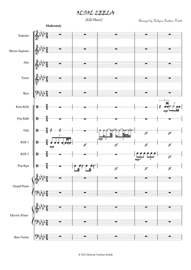 Olsol Leela (arr. Holyone Tombari Dodoh)