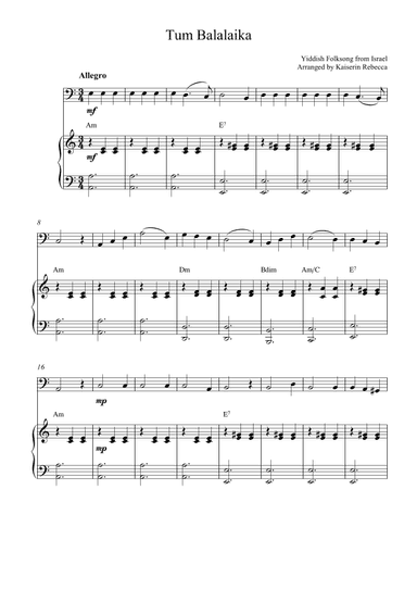 Tum Balalaika (arr. Kaiserin Rebecca)