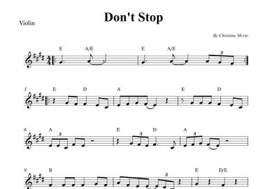 Don't Stop (arr. Wesley S. SIlva)