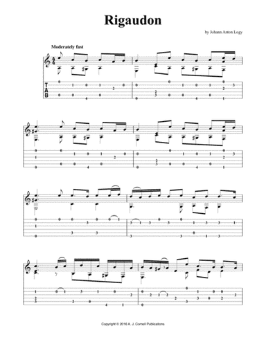 Rigaudon (arr. A. J. Cornell Publications)