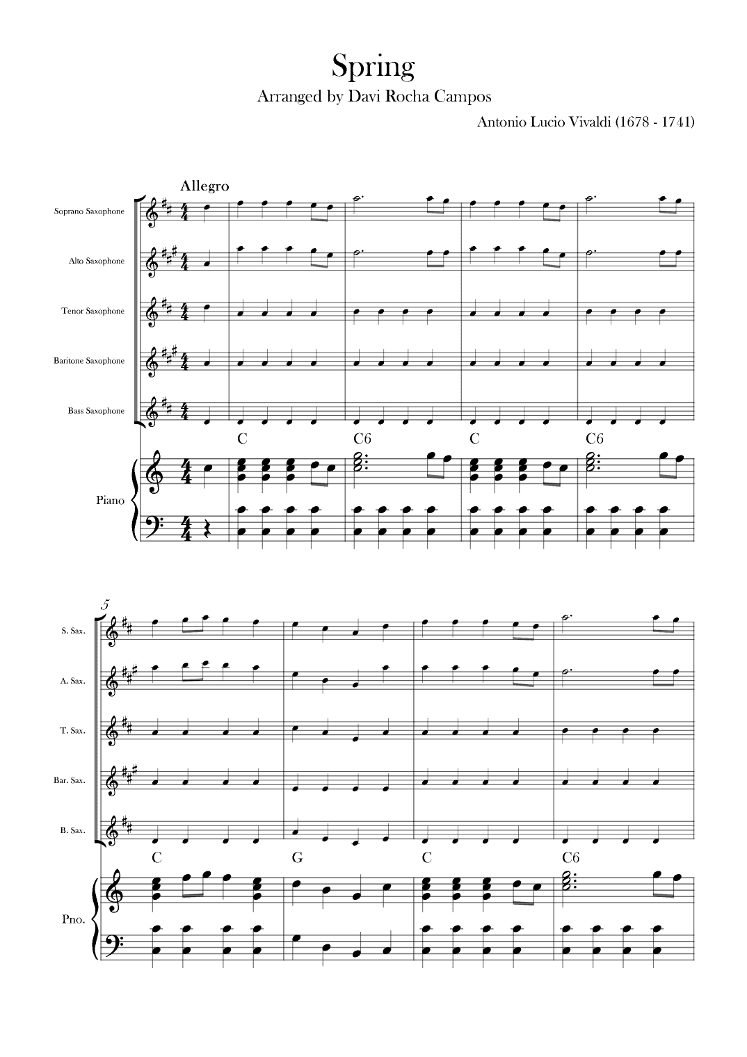 Spring (arr. Davi Rocha Campos)