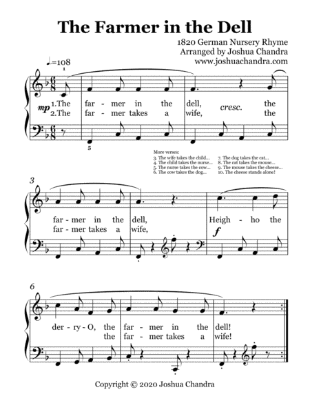 The Farmer in the Dell (arr. Joshua Chandra)