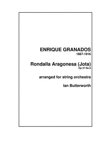 GRANADOS Aragonesa (Jota)(Spanish Dance Op.37 No.6) (arr. I)