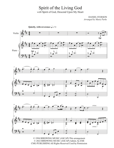 Spirit Of The Living God (arr. Marty Parks)