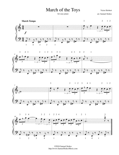 March of the Toys - for easy piano (arr. Samuel Stokes)