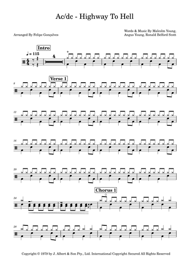 Highway To Hell (arr. Felipe Gonçalves)