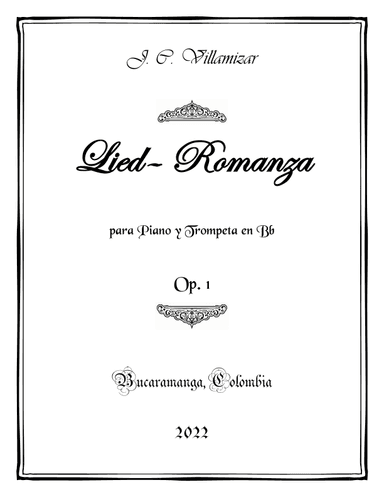 Lied - Romanza for Piano and Bb Trumpet