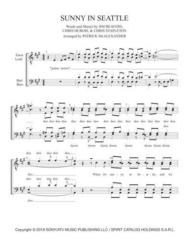 Sunny In Seattle (arr. Patrick McAlexander)