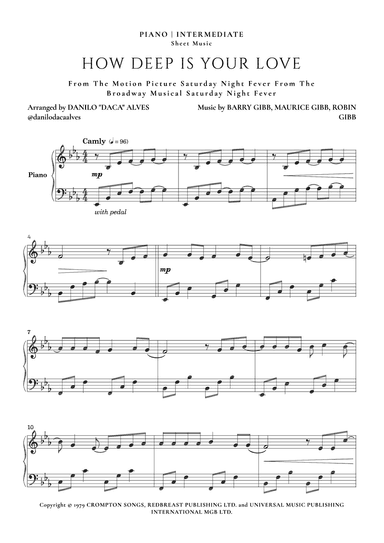 How Deep Is Your Love (arr. Danilo "Daca" Alves)
