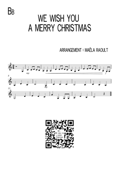 We wish you a Merry Christmas (arr. Maëla Raoult)