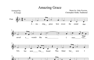 AMAZING GRACE (arr. Jo Araujo)