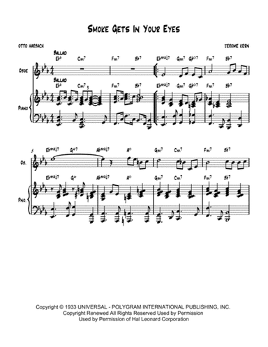 Smoke Gets In Your Eyes (arr. Nick Lacanski)