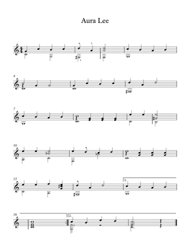 Aura Lee - Traditional American Song (arr. Milan Mitic)