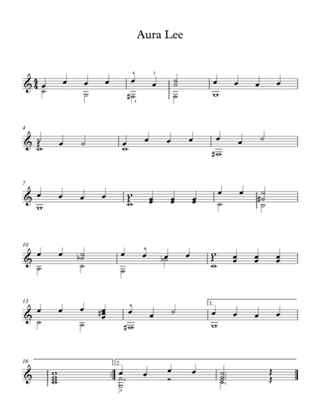 Aura Lee - Traditional American Song (arr. Milan Mitic)