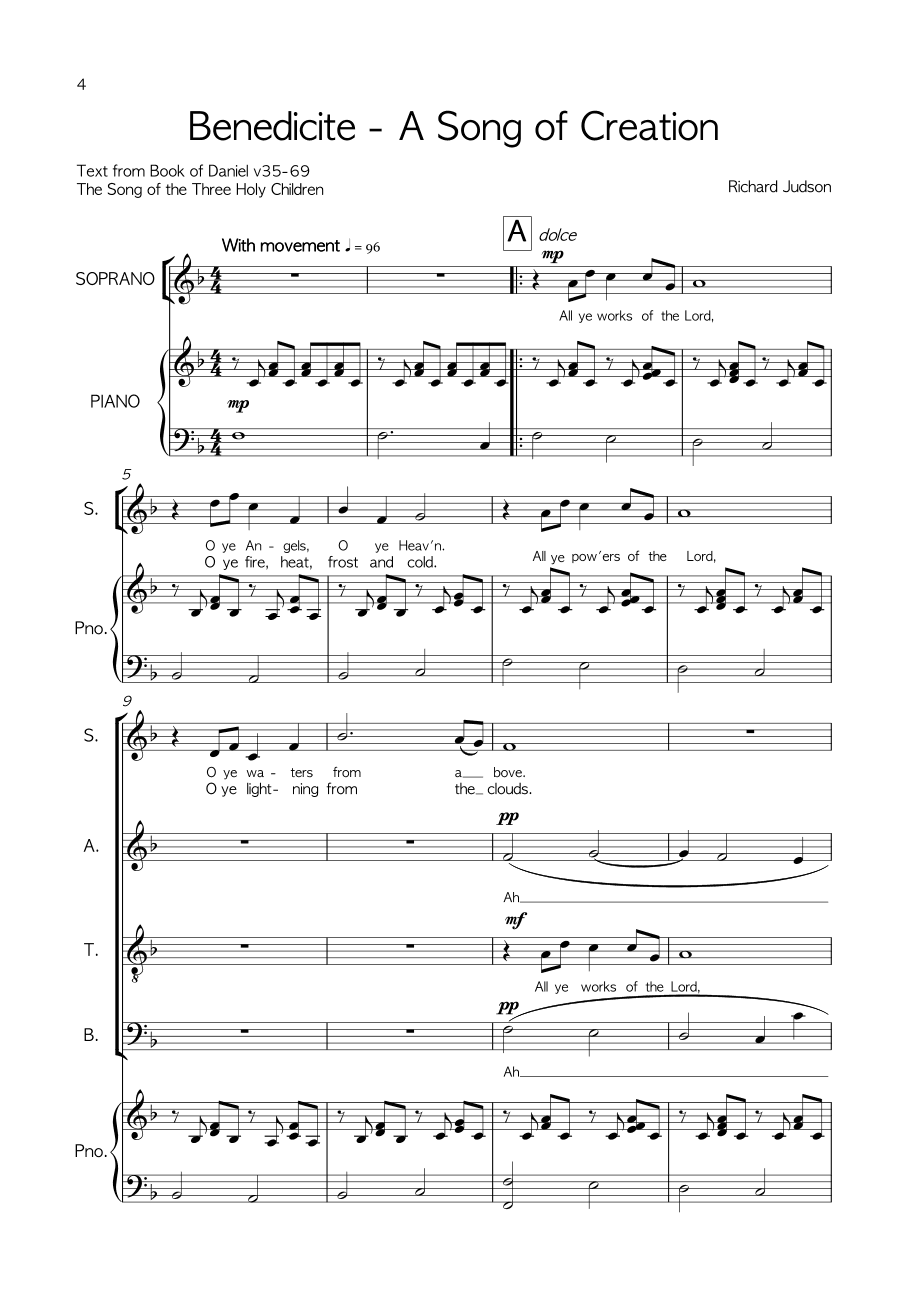 Benedicite - A Song of Creation