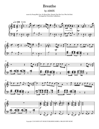 Breathe (arr. Christoforo LaBarbera)