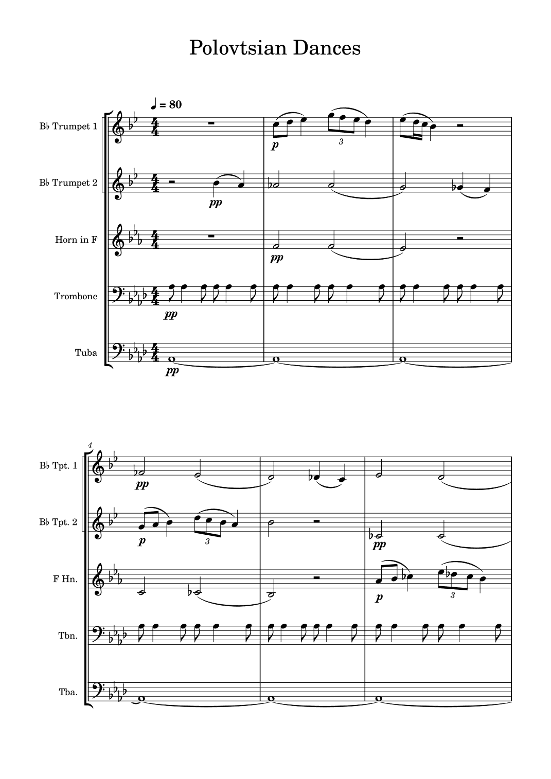Polovtsian Dances - Aleksandr Borodin - Brass Quintet (arr. Edward Fall)