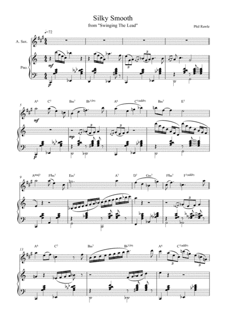 Silky Smooth - Alto Sax solo