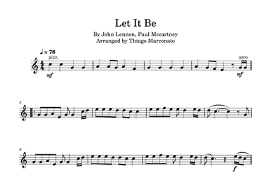 Let It Be (arr. Thiago Marconato)