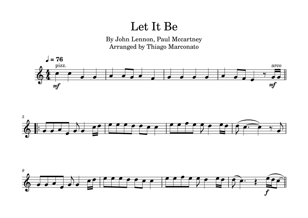 Let It Be (arr. Thiago Marconato)