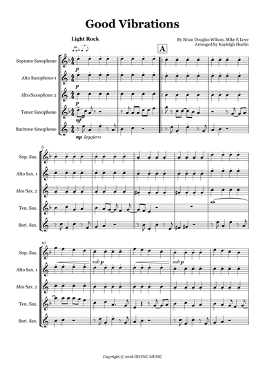 Good Vibrations (arr. Kayleigh Huelin)