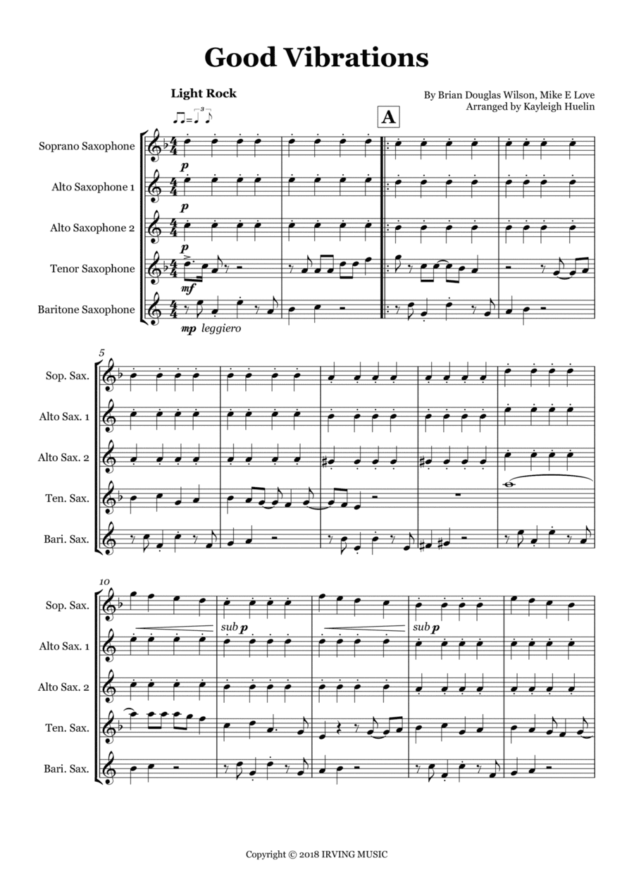 Good Vibrations (arr. Kayleigh Huelin)