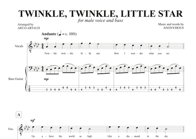Twinkle Twinkle Little Star (arr. Art.o Artaud)