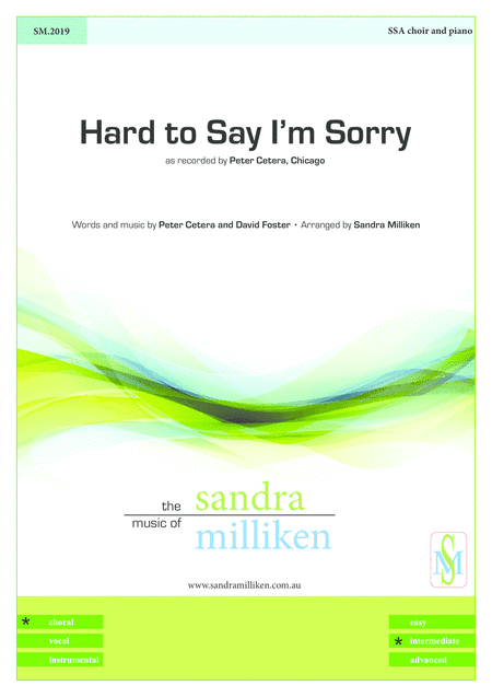 Hard To Say I'm Sorry (arr. Sandra Milliken)
