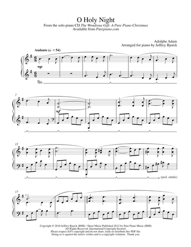 O Holy Night (arr. Jeff Bjorck)