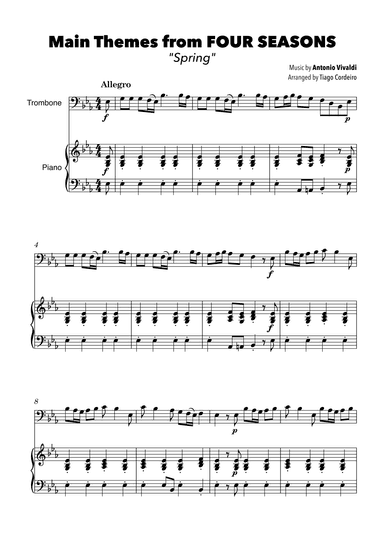 Main Themes from Four Seasons “Spring” (arr. Tiago Cordeiro)