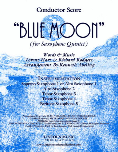Blue Moon (arr. Kenneth Abeling)