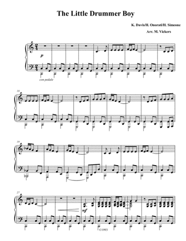 The Little Drummer Boy (arr. Micheal Vickers)