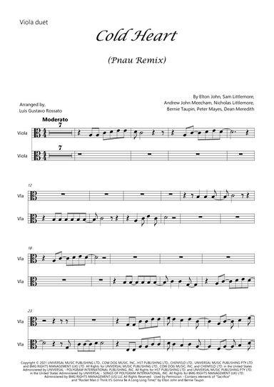 Cold Heart (pnau Remix) (arr. Luís Gustavo Rossato)