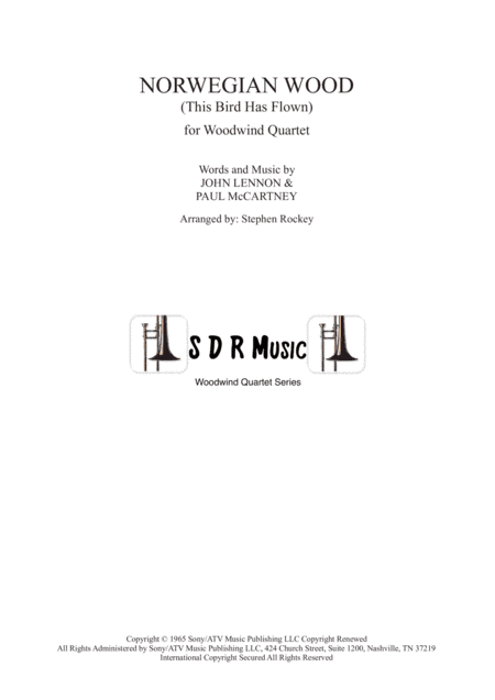 Norwegian Wood (this Bird Has Flown) (arr. Stephen Rockey)