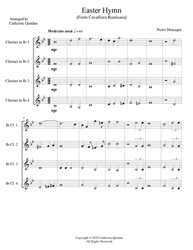 Easter Hymn from Cavalliera Rusticana (arr. Catherine Quinlan)