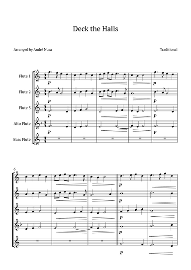 Deck the Halls (arr. André Nusa)