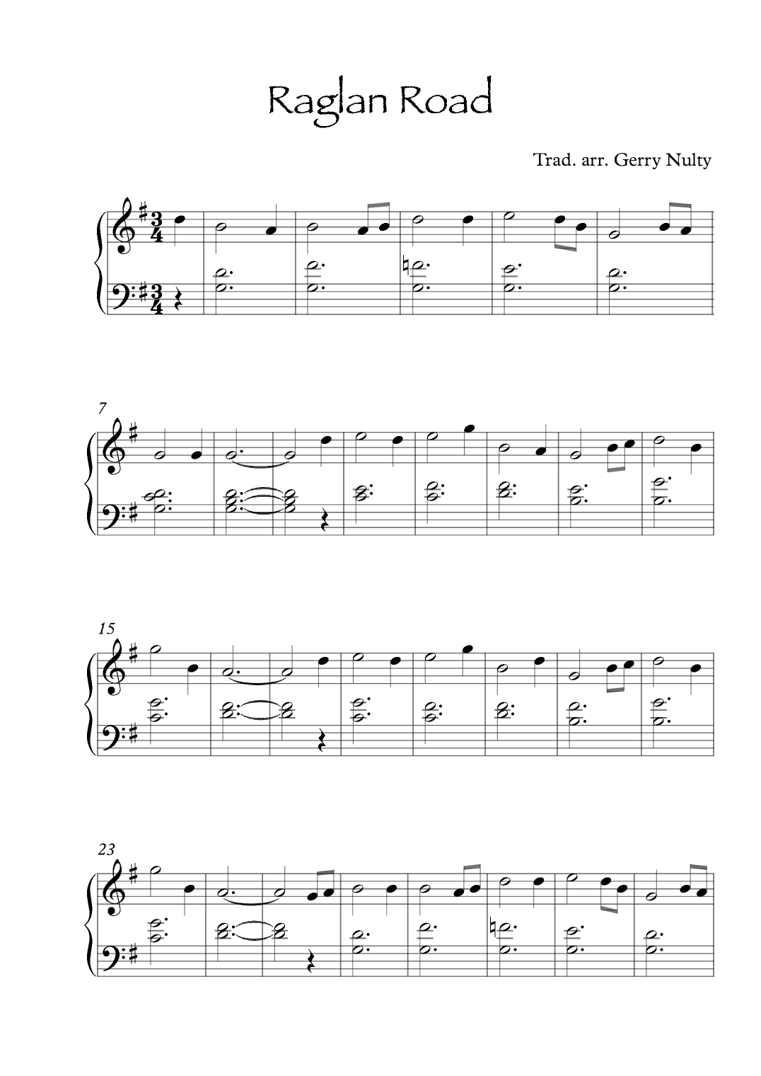 Raglan Road (arr. Gerry Nulty)