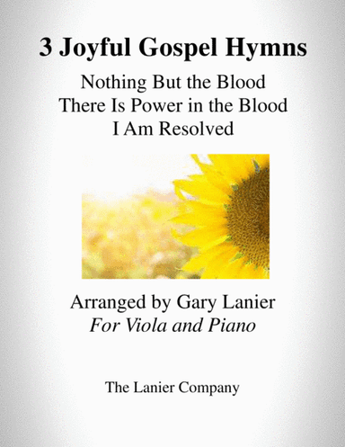 3 JOYFUL GOSPEL HYMNS (for Viola with Piano - Instrument Part included) (arr. Gary Lanier)
