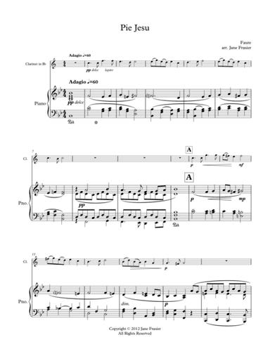 Pie Jesu (arr. Jane Frasier)
